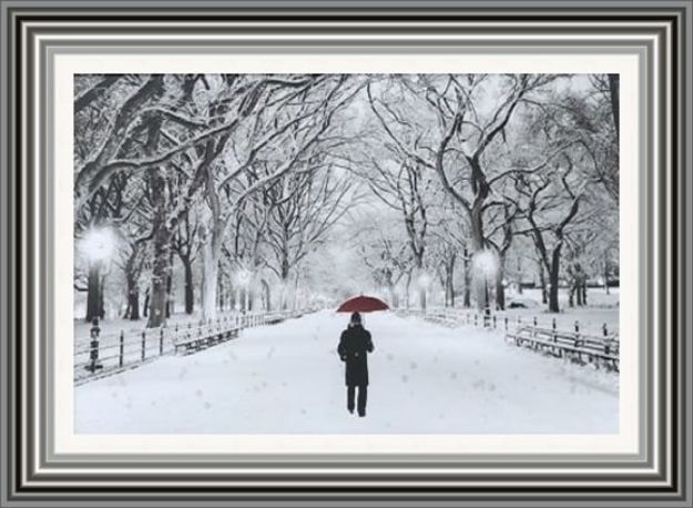 Picture of Lonely Winter Walk Wall Art