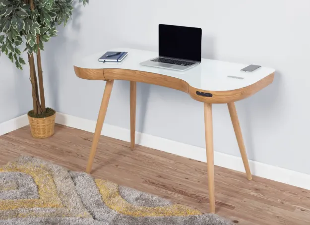 Picture of San Francisco Smart Speaker / Charging Desk (Oak) 