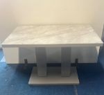 Picture of Riley 1.2 Grey Marble Effect Table Set