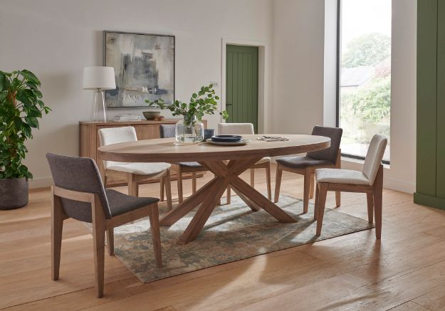 Picture of Falun 190 cm Oval Table + 6 Chairs 