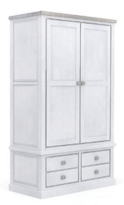 Picture of Tommy Large Wardrobe - Oak/Oxford White