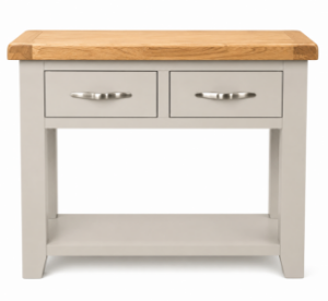 Picture of Paris Painted Console Table with 2 Drawers 