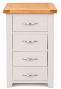 Picture of Paris Painted 4 Drawer Tallboy 
