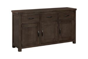 Picture of Roma Walnut 3 Door 3 Drawer Sideboard