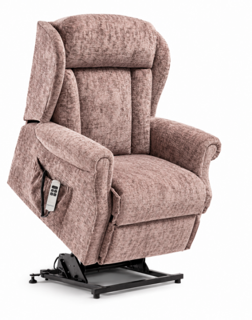 Picture of Sherborne Cartmel Knuckle Royale Riser Recliner Dual Motor (Fabric) 