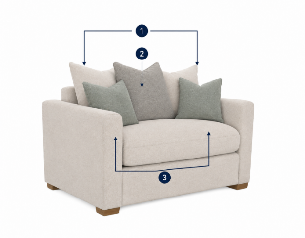 Picture of Montana Love Chair -Pillowback 