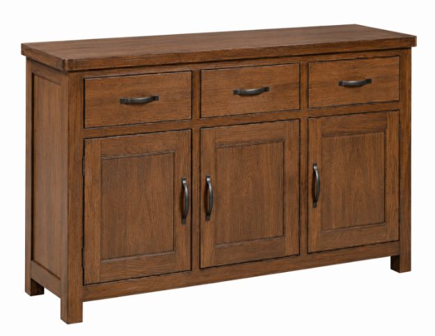 Picture of Roma Walnut 3 Door 3 Drawer Sideboard