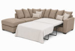 Picture of Caspian 2 Corner 1 Sofa Bed With footstool - Pillowback