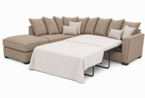 Picture of Caspian 2 Corner 1 Sofa Bed With footstool - Pillowback