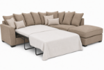 Picture of Caspian 2 Corner 1 Sofa Bed With footstool - Pillowback