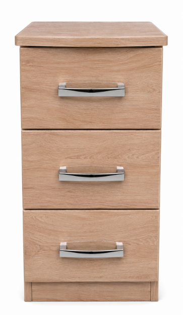 Picture of Miami- 3 Drawer Bedside Chest
