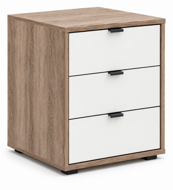 Picture of Daytona 3 Drawer Bedside
